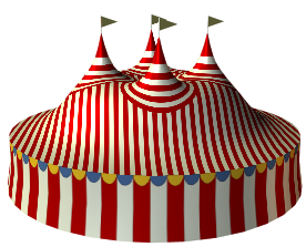 Cartoon Circus Tent