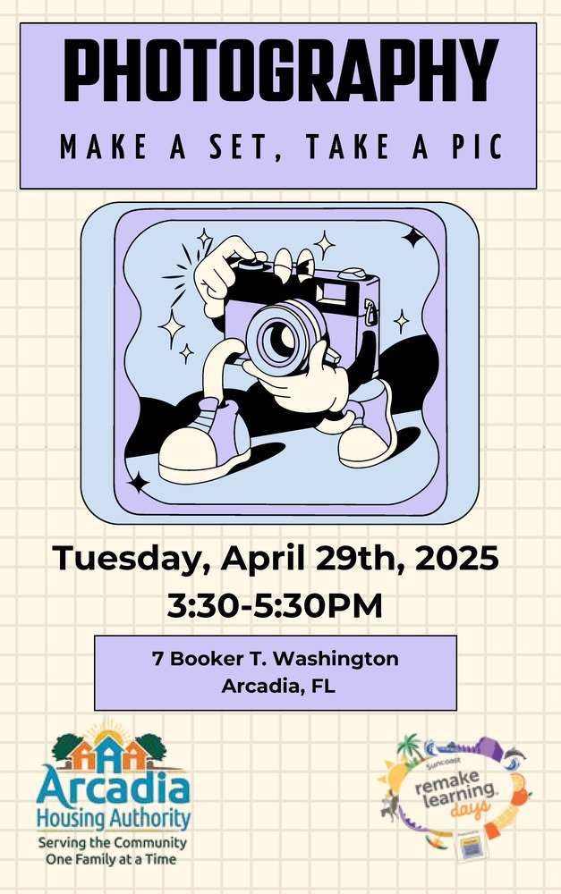 Photography Flyer, the information on this flyer is in the text above. 