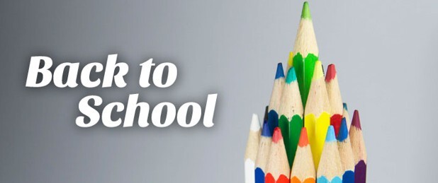 back to school. A bunch of colored pencils