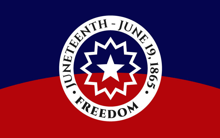 Juneteenth flag of freedom.