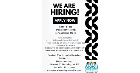 We Are Hiring! Apply Now (05/26/2023) - News Archives - Arcadia Housing