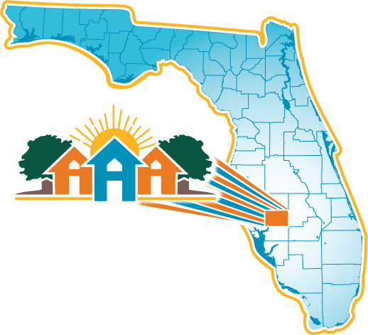 Map of Florida showing the location of Arcadia, Florida