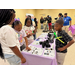 Kids looking at camera equipment.